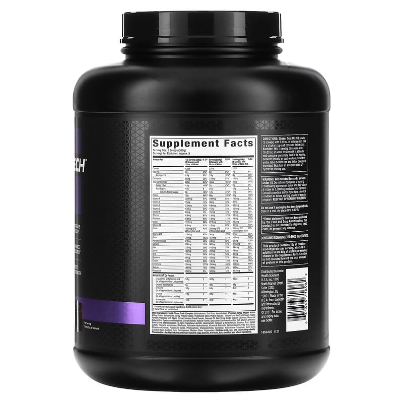 MuscleTech, Mass-Tech Extreme 2000, Triple Chocolate Brownie, 6 lbs (2.72 kg)