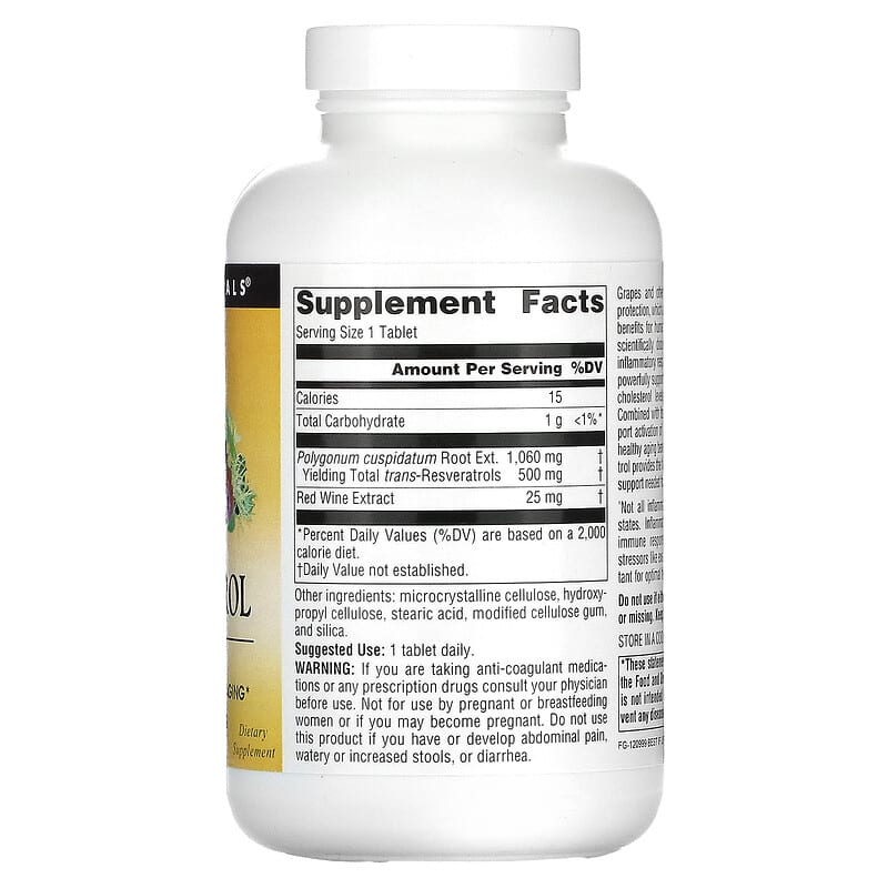 Source Naturals, Resveratrol 500, 500 mg, 120 Tablets
