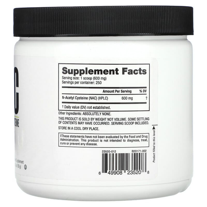 NutraBio, NAC, 5.3 oz (150 g)