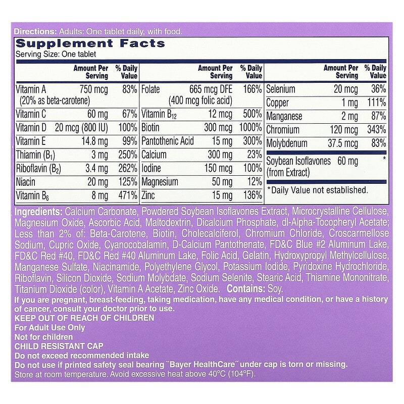 One-A-Day, Women's Menopause Formula, 50 Tablets