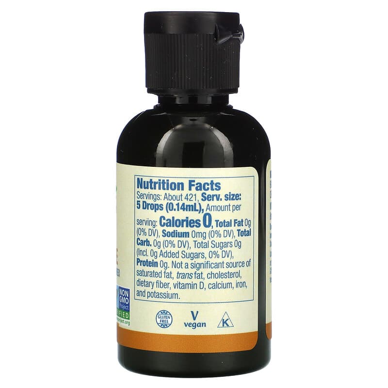 NOW Foods, Better Stevia, Zero-Calorie Liquid Sweetener, English Toffee, 2 fl oz (59 ml)