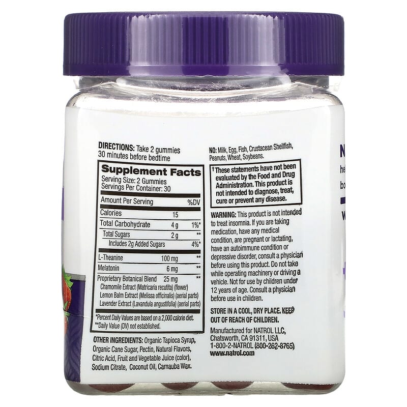 Natrol, Sleep+ Calm Gummies, Strawberry, 60 Gummies