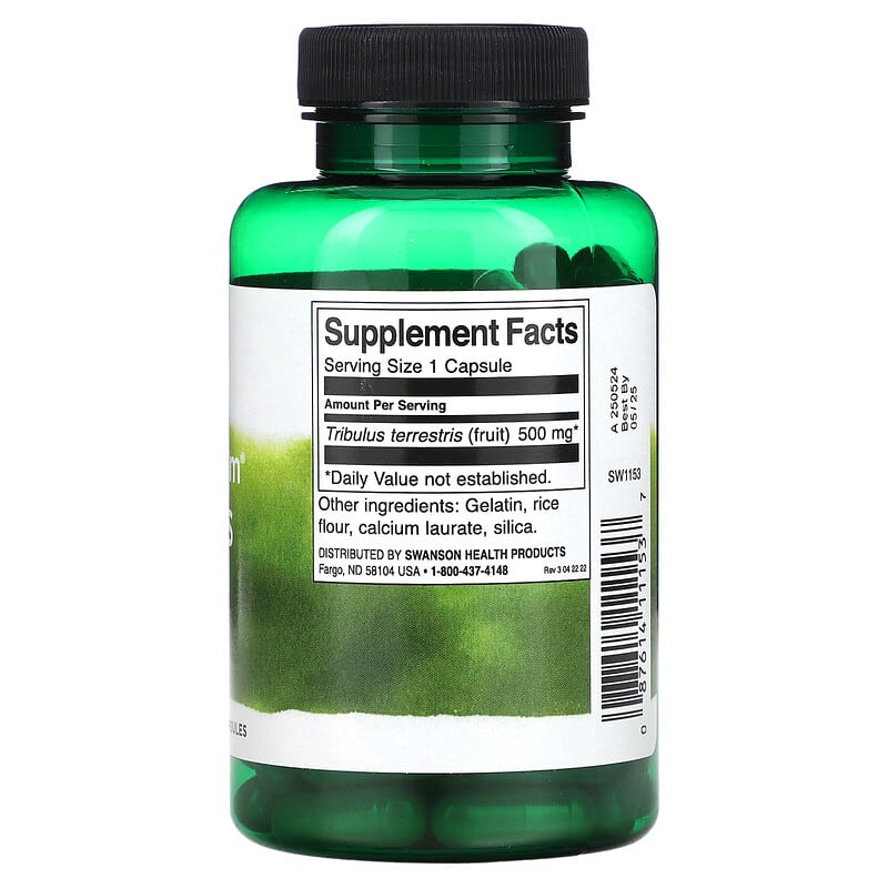 Swanson, Full Spectrum® Tribulus Fruit, 500 mg, 90 Capsules