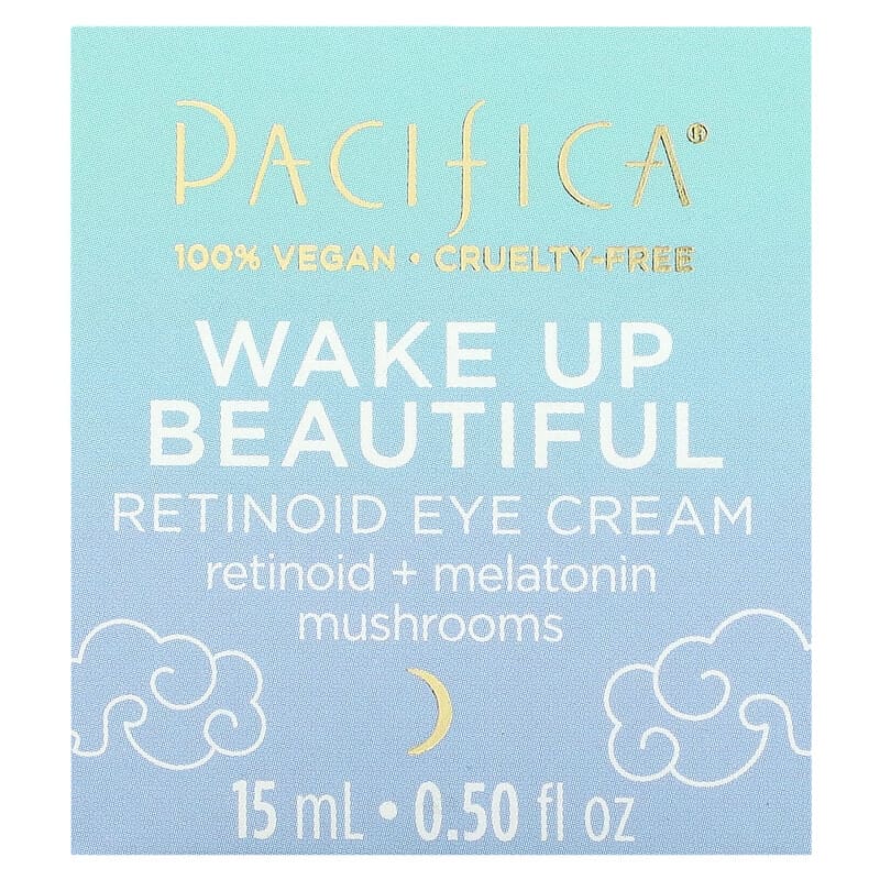 Pacifica, Wake Up Beautiful, Retinoid Eye Cream, 0.50 fl oz (15 ml)