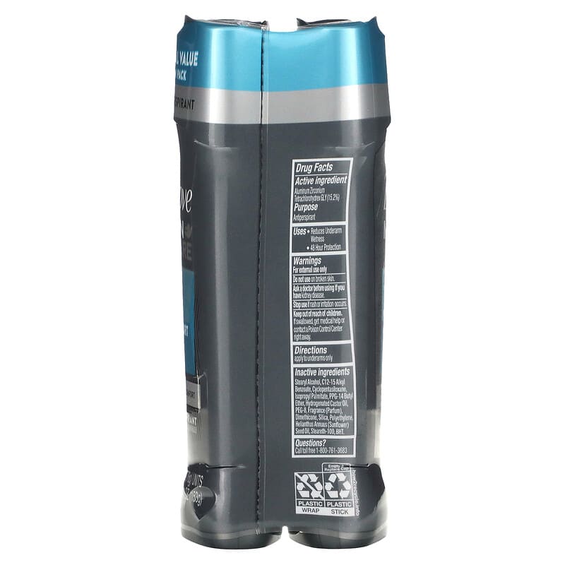 Dove, Men+Care, Antiperspirant Deodorant, Clean Comfort , 2 Pack, 2.7 oz (76 g) Each