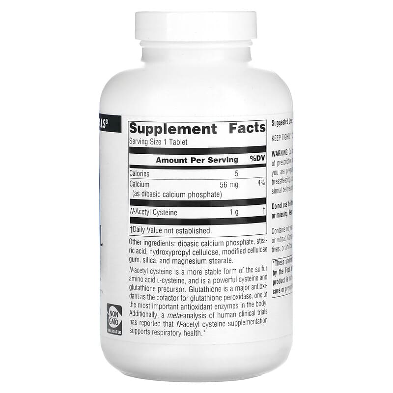 Source Naturals, N-Acetyl Cysteine, 180 Tablets