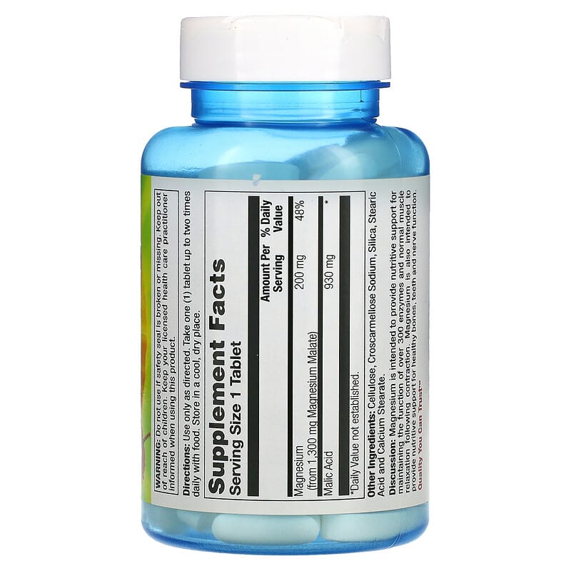 Nature's Life, Renewing Magnesium Malate, 200 mg, 100 Tablets