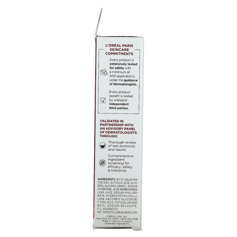 L'Or?al, Revitalift Derm Intensives, 10% Pure Glycolic Acid Serum, Fragrance Free, 1 fl oz (30 ml)