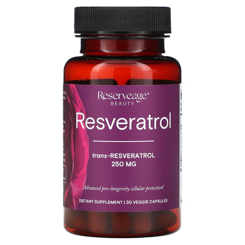 Reserveage Beauty, Resveratrol, 250 mg, 30 Veggie Capsules