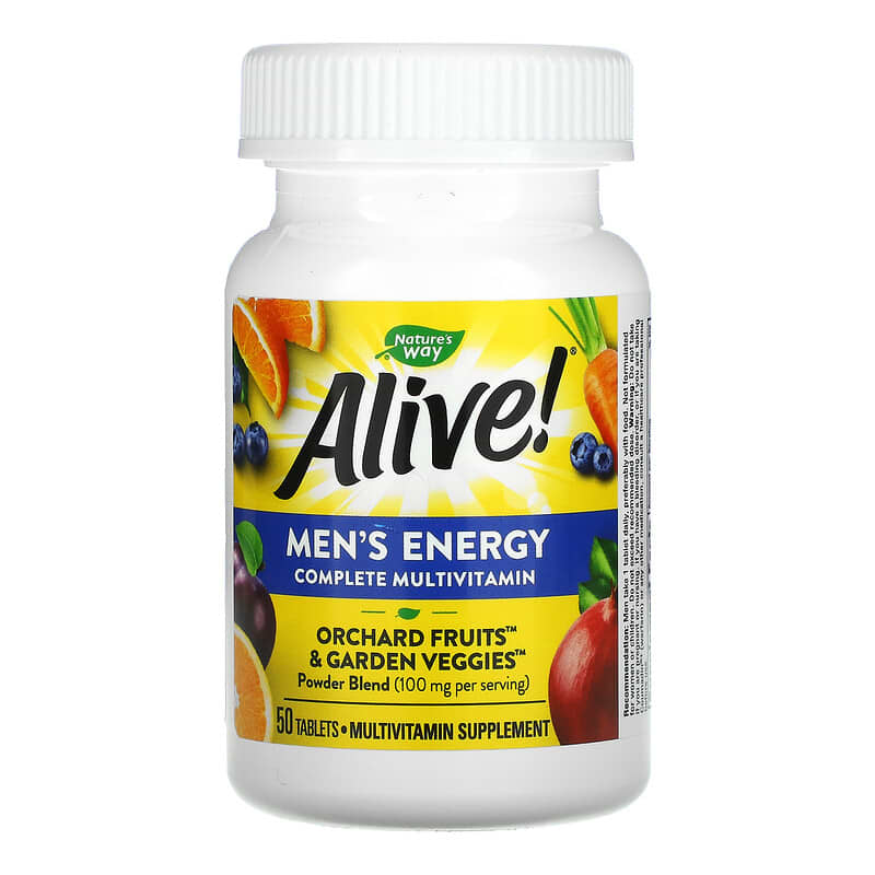 Nature's Way, Alive!® Men's Complete Multivitamin, 50 Tablets
