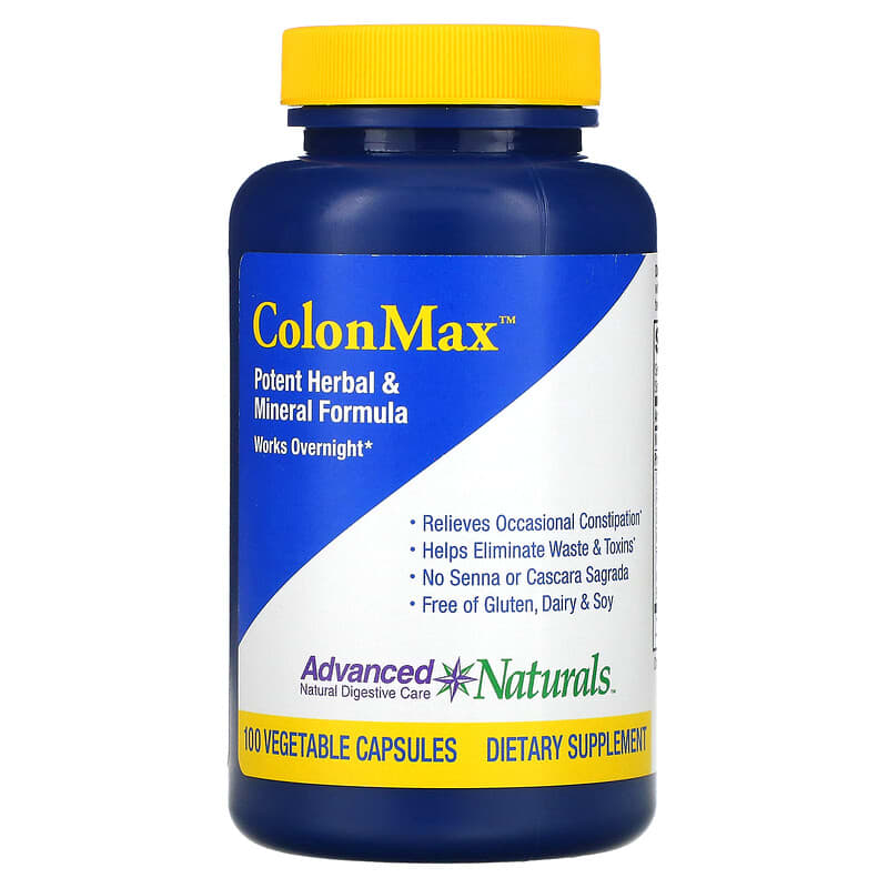 Advanced Naturals, ColonMax, Potent Herbal & Mineral Formula, 100 ...