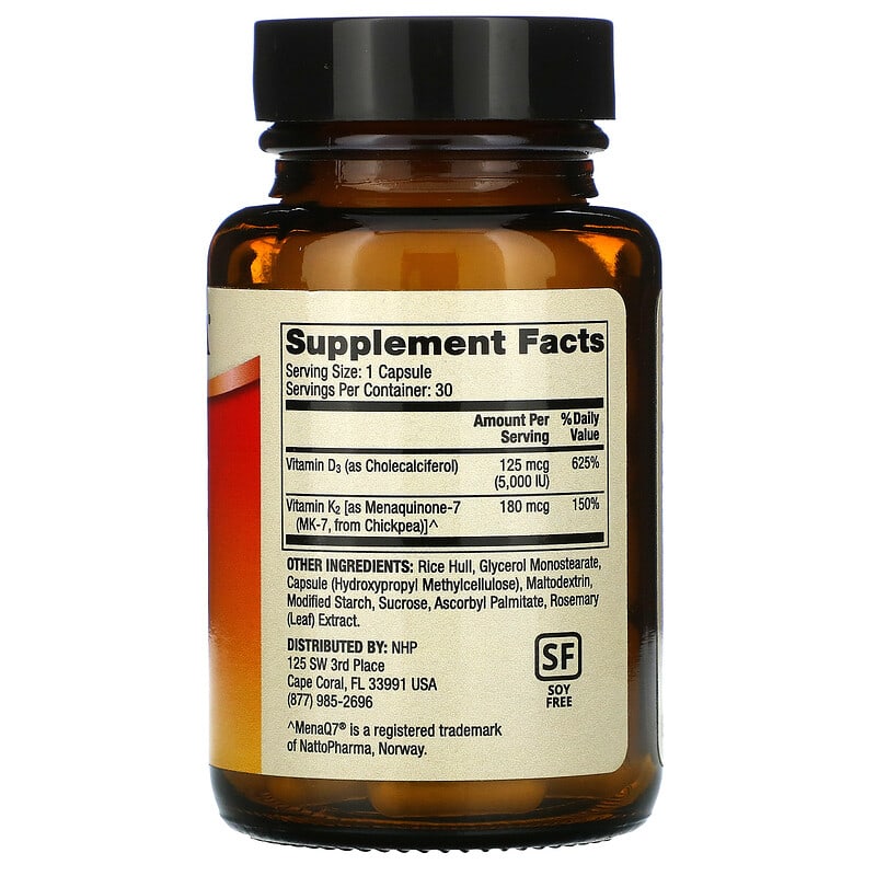 Dr. Mercola, Vitamins D3 &amp; K2, 30 Capsules