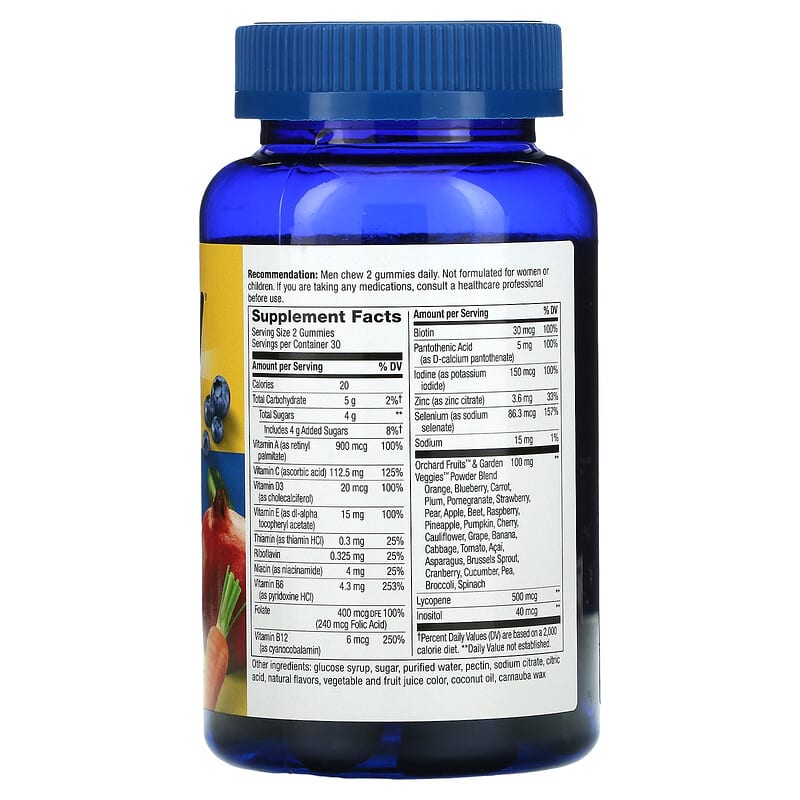 Nature's Way, Alive!® Men's Gummy Multivitamin, Fruit, 60 Gummies