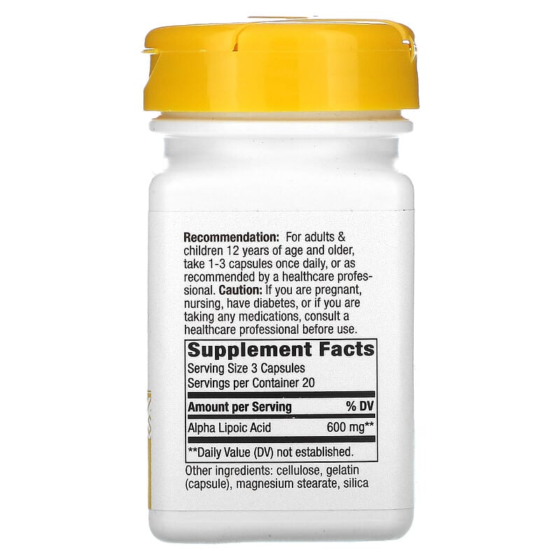 Nature's Way, Alpha Lipoic Acid, 60 Capsules (200 mg per Capsule)