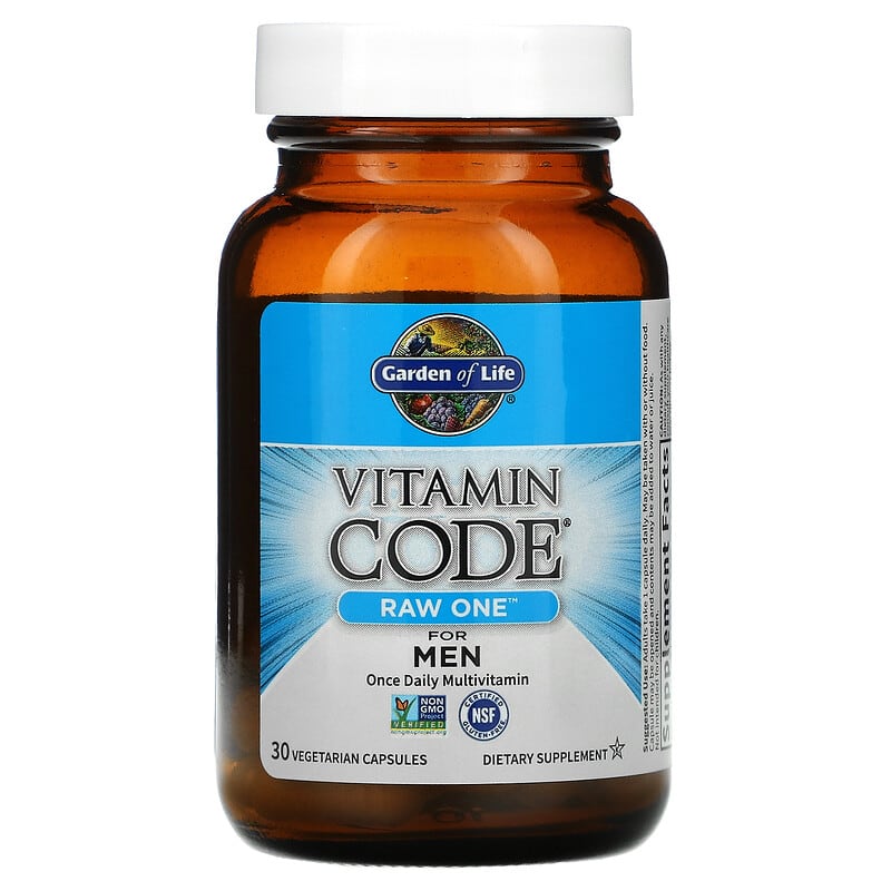Garden of Life, Vitamin Code®, RAW One, Once Daily Multivitamin For Men , 30 Vegetarian Capsules
