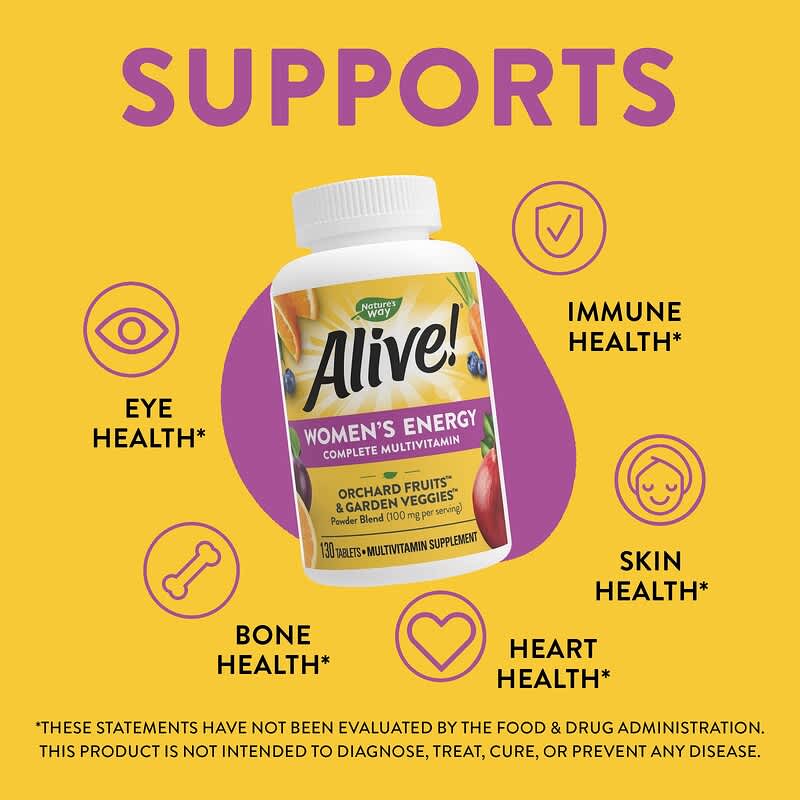 Nature's Way, Alive!® Women's Complete Multivitamin, 130 Tablets