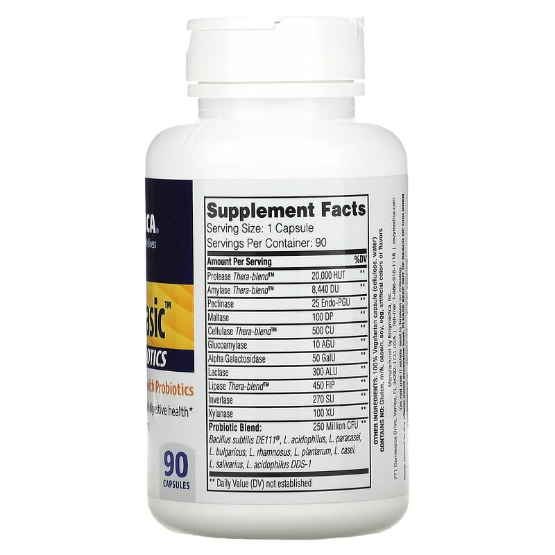 Enzymedica, Digest Basic® + Probiotics, 90 Capsules