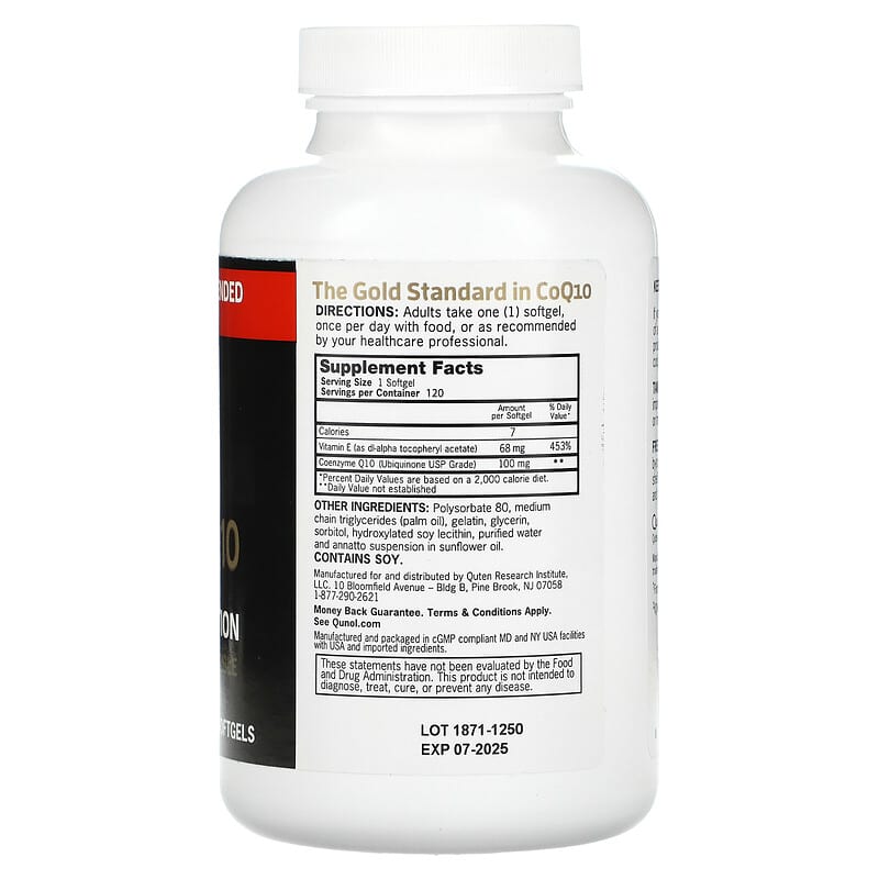 Qunol, Ultra CoQ10, 100 mg, 120 Softgels