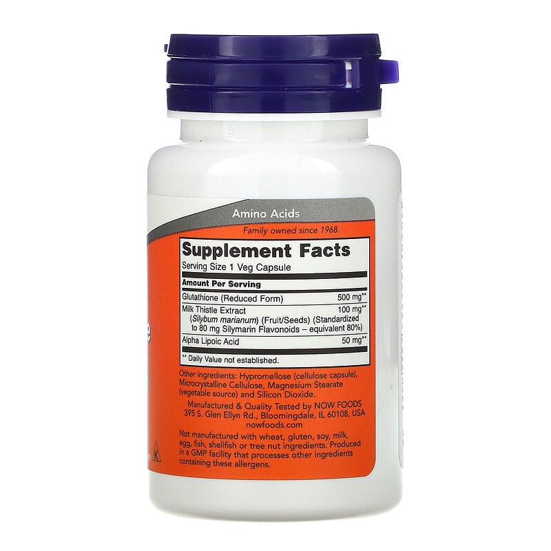 NOW Foods, Glutathione, 30 Veg Capsules