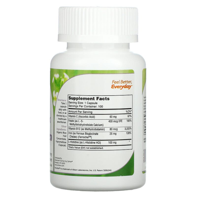 Zahler, Iron Complex, 100 Capsules