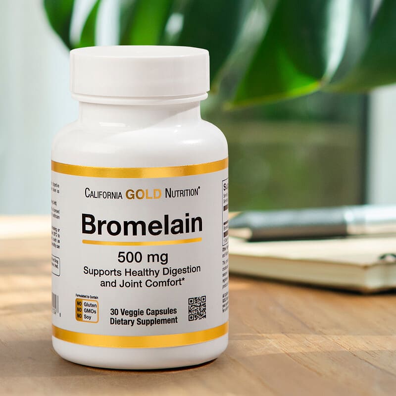 California Gold Nutrition, Bromelain, 625 mg, 30 Veggie Capsules