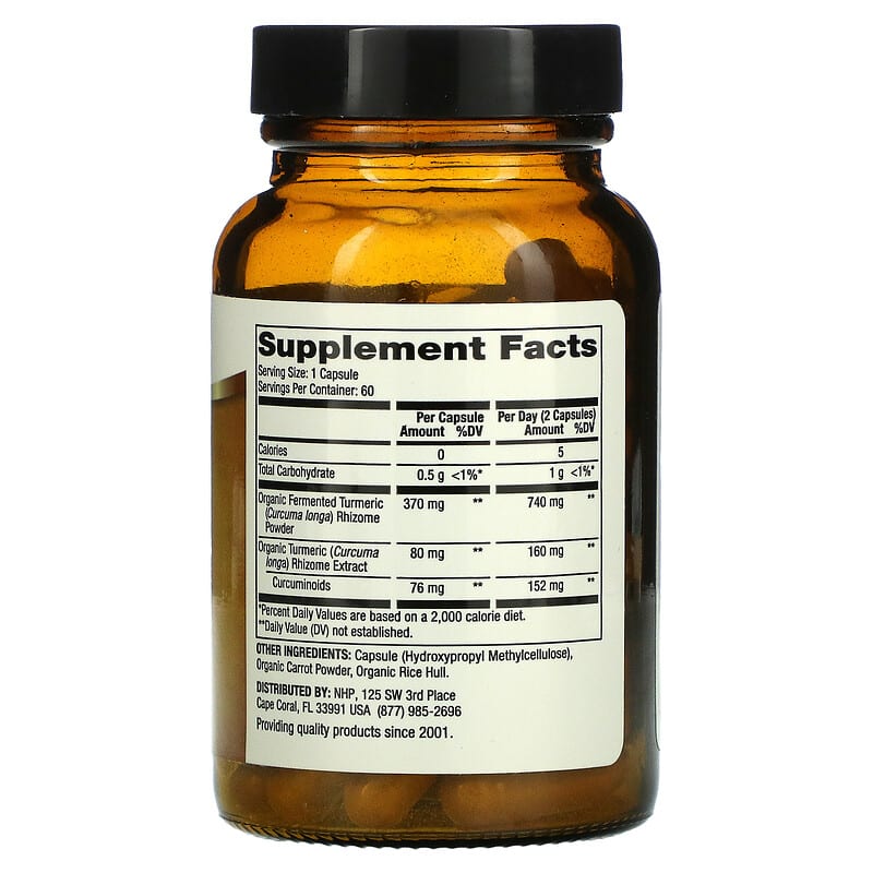 Dr. Mercola, Organic Fermented Turmeric, 60 Capsules