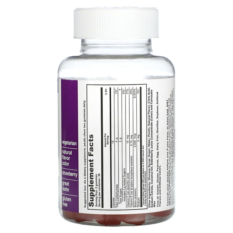 T-RQ, Adult Gummy, Hair, Skin &amp; Nails, Strawberry, 60 Gummies