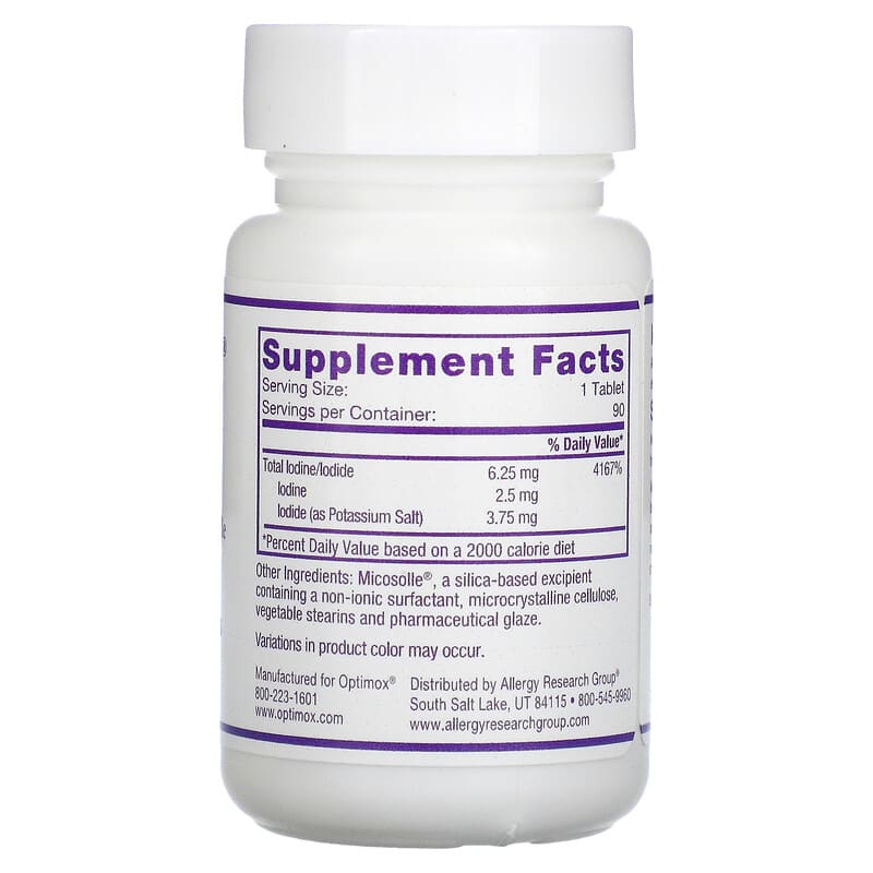 Optimox, Iodoral® IOD 6.25, 6.25 mg, 90 Scored Tablets