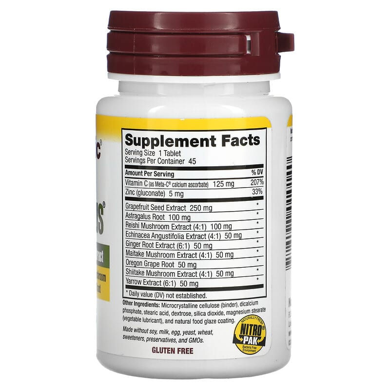 NutriBiotic, DefensePlus®, Maximum Strength, 45 Vegan Tablets
