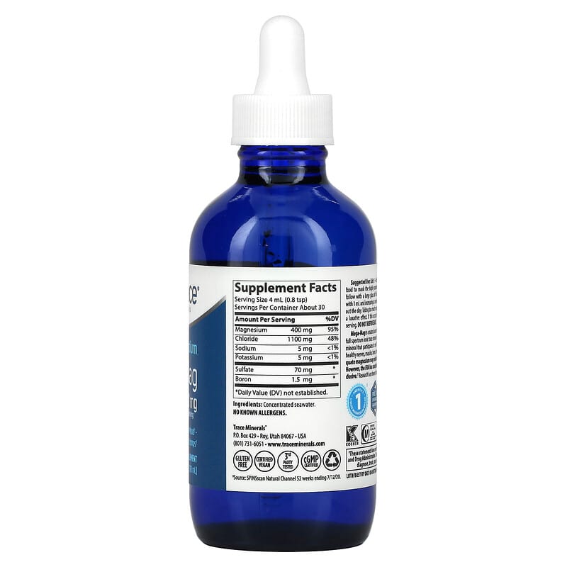 Trace, Mega-Mag, 400 mg, 4 fl oz (118 ml)