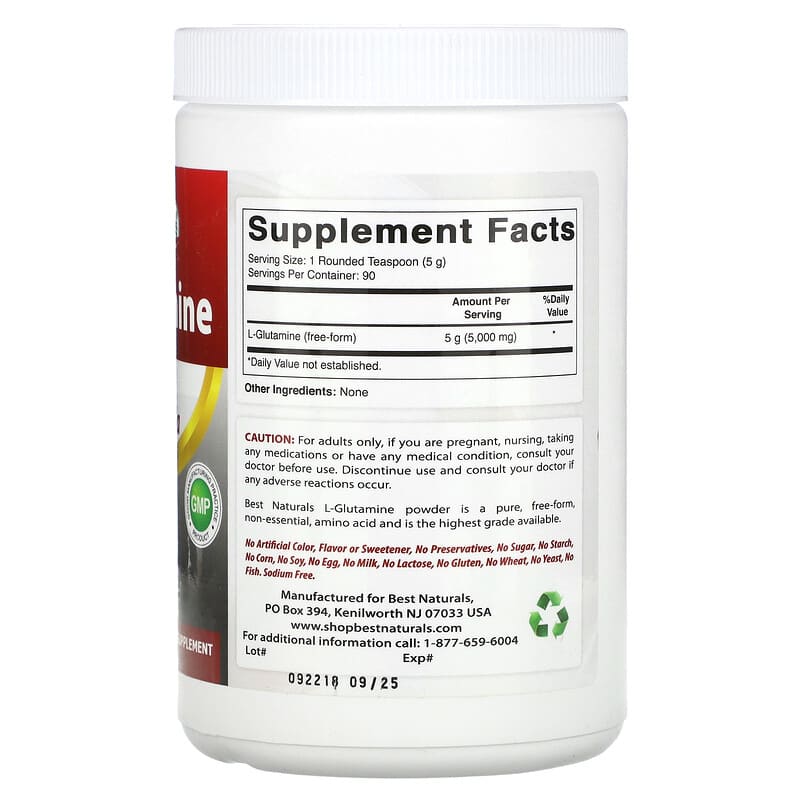 Best Naturals, L-Glutamine, 1 lb (454 g)