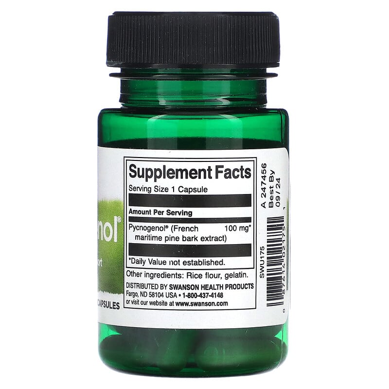 Swanson, Pycnogenol®, 100 mg, 30 Capsules