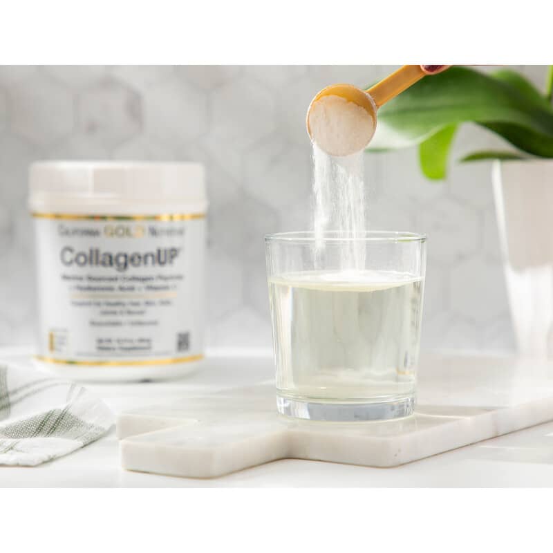 California Gold Nutrition, CollagenUP®, Hydrolyzed Marine Collagen Peptides with Hyaluronic Acid and Vitamin C, Unflavored, 1.02 lb (464 g)