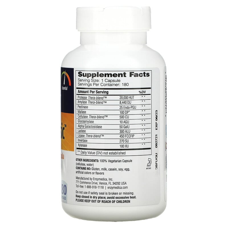 Enzymedica, Digest Basic®, 180 Capsules