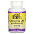 Natural Factors, Coenzyme Q10, 100 mg, 60 Softgels