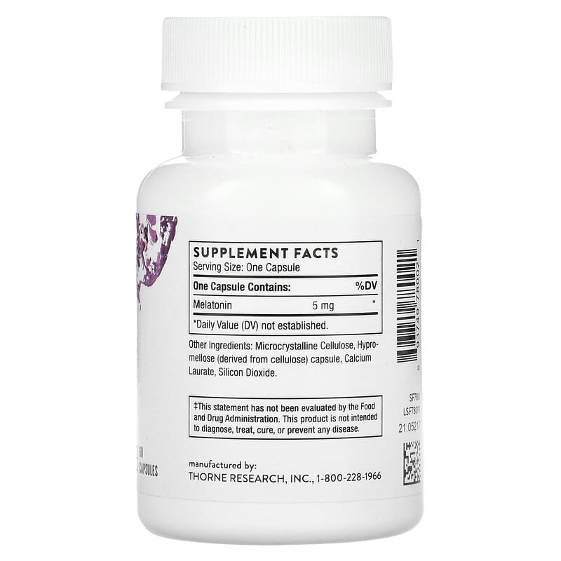 Thorne, Melaton-5, 60 Capsules (5 mg per Capsule)