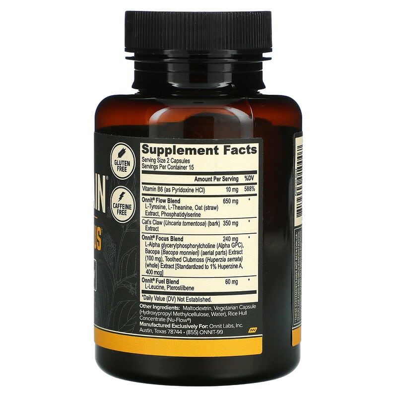 Onnit, Alpha Brain®, 30 Capsules