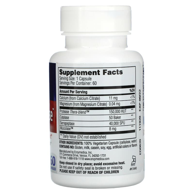 Enzymedica, Immune Defense®, 60 Capsules