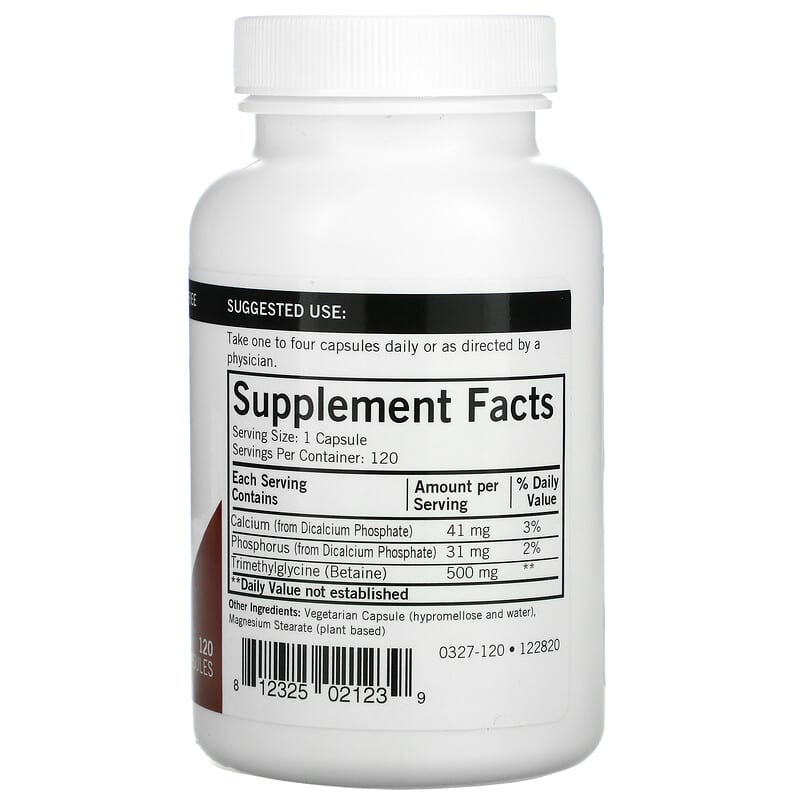 Kirkman Labs, TMG , 120 Capsules