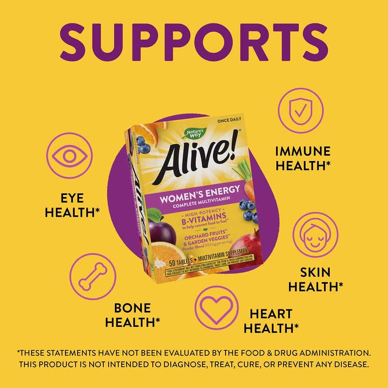 Nature's Way, Alive!® Women's Complete Multivitamin, 50 Tablets