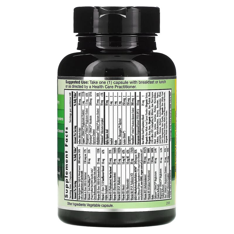 Emerald Laboratories, CoEnzymated Women's 1-Daily Multi, 60 Vegetable Caps