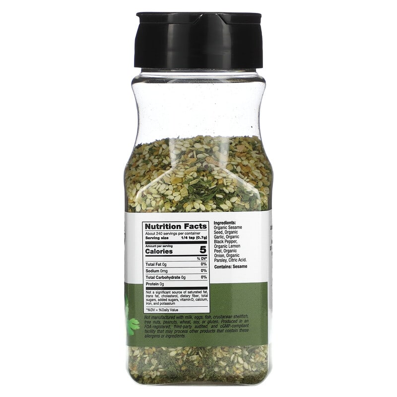 California Gold Nutrition, Foods, Organic Garlic &amp; Herb, 5.93 oz (168 g)
