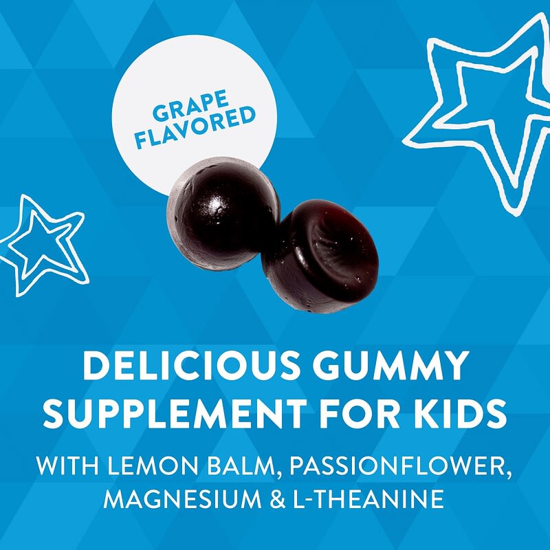 Nature's Way, Kids, Cool &amp; Calm Gummy, Ages 8 +, Grape, 40 Gummies