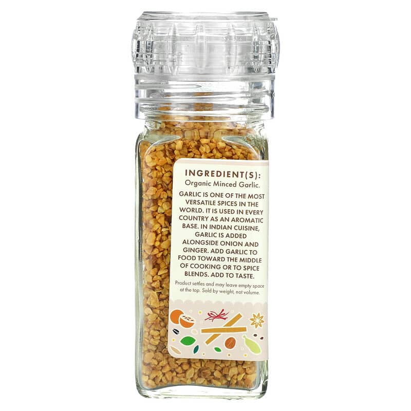 Pure Indian Foods, Organic Garlic, Minced, 2 oz (56 g)