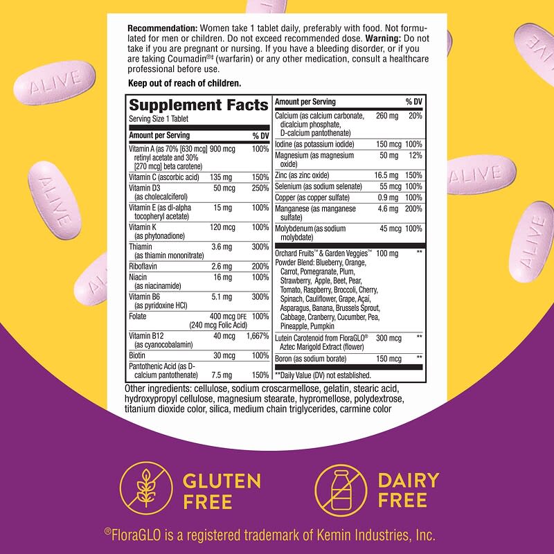 Nature's Way, Alive!® Women's 50+ Complete Multivitamin, 50 Tablets