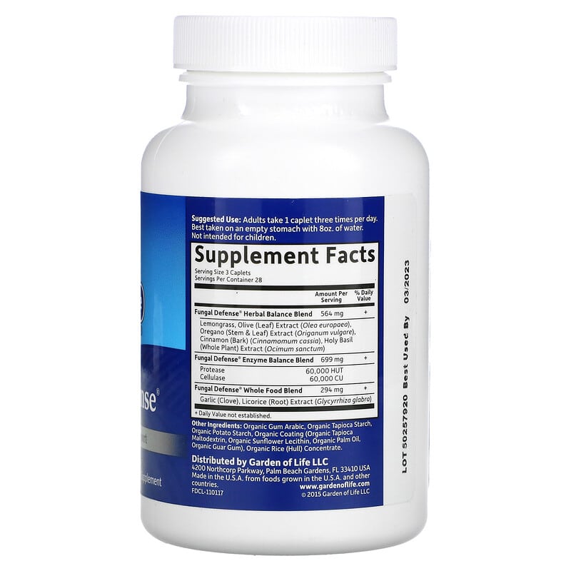 Garden of Life, Fungal Defense®, 84 Vegan Caplets