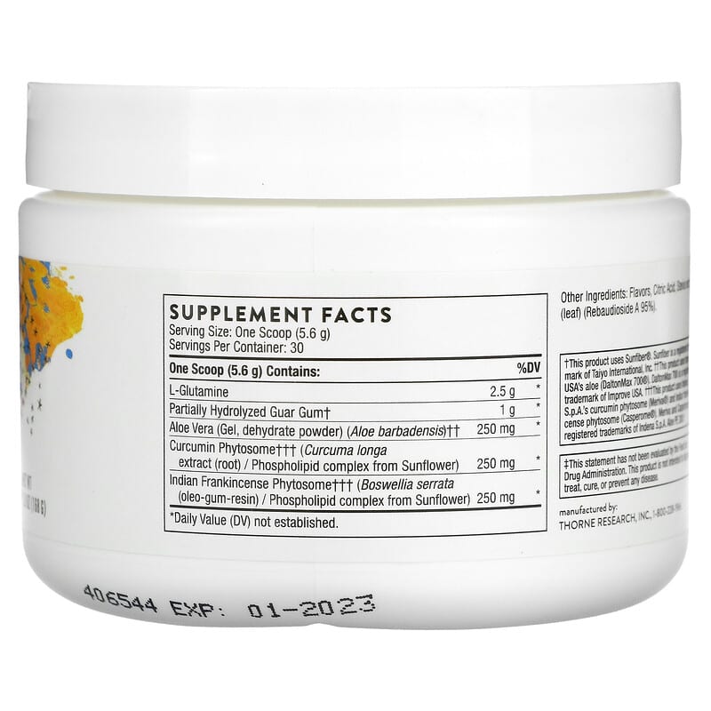 Thorne, EnteroMend®, Orange Vanilla, 5.9 oz (168 g)