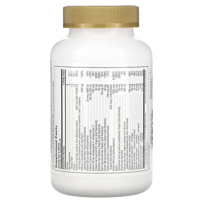 NaturesPlus, Source of Life®, Gold, The Ultimate Multivitamin Supplement, 180 Tablets