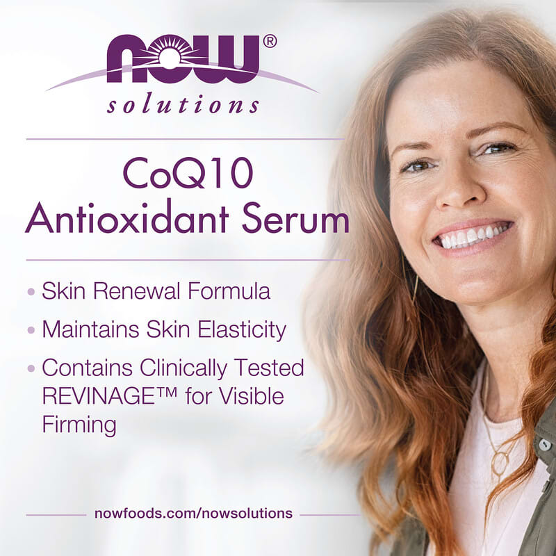 NOW Foods, Solutions, CoQ10 Antioxidant Serum, 1 fl oz (30 ml)