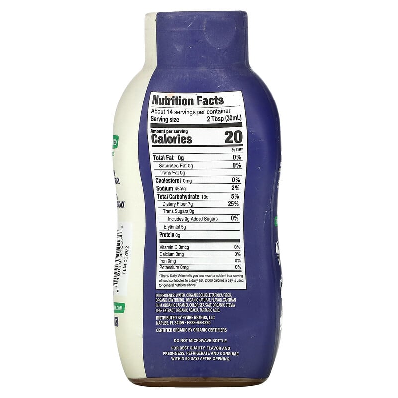 Pyure, Organic Caramel Flavored Syrup, Sugar-Free, 14 fl oz (414 ml)